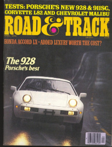 ROAD & TRACK 1978 APR - PORSCHE 928 & 911SC, VETTE*